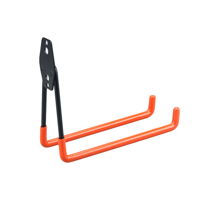 Gancho de garaje, pared de almacenamiento de jardín, canasta colgante pesada, borde de mesa de metal de hierro, gancho doble redondo, gancho adhesivo