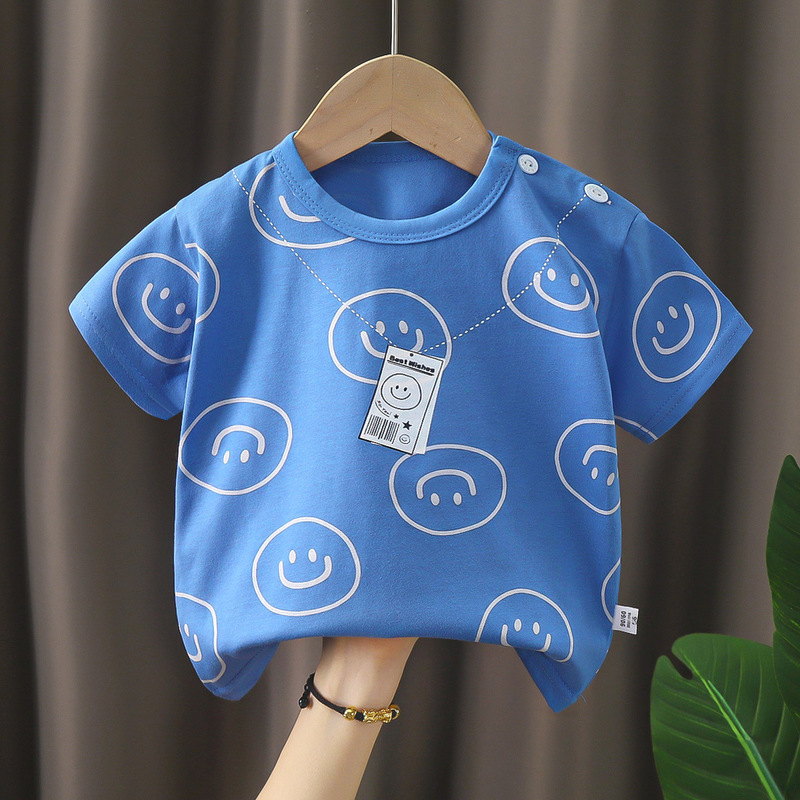 子供用半袖Tシャツ 純綿A級 夏の新作 男の子 赤ちゃん 女の子 綿100％服 韓国風子供服|undefined