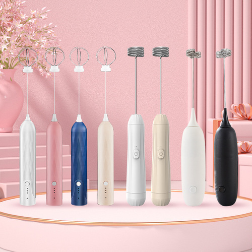 Electric milk frother handheld egg beater milk frother milk frother coffee frother household milk stirrer