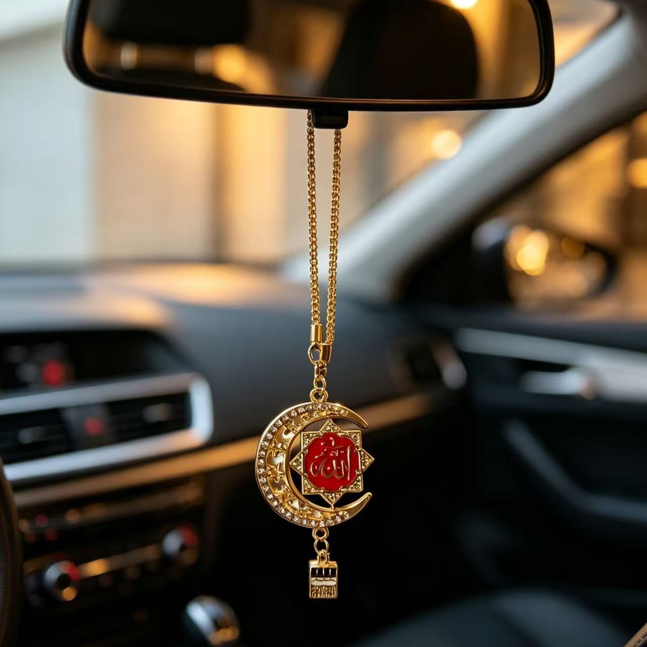 Popular overseas exotic style car accessories, alloy gold-plated, direct cross-border supply