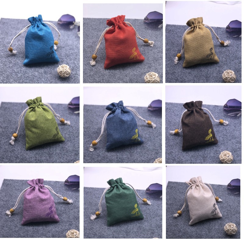 新款麻布抽绳首饰袋 礼品袋 手机袋 糖果袋 婚礼用品 韩版礼物袋