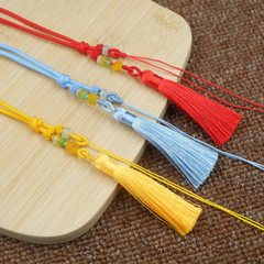 手把件掛繩 車掛流蘇手工編織diy短款鑰匙瑪瑙掛繩包包掛文玩繩子