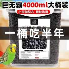 鹦鹉黑瓜子零食鸟粮珍珠虎皮油葵瓜子训练用品鸟饲料八哥仓鼠瓜子
