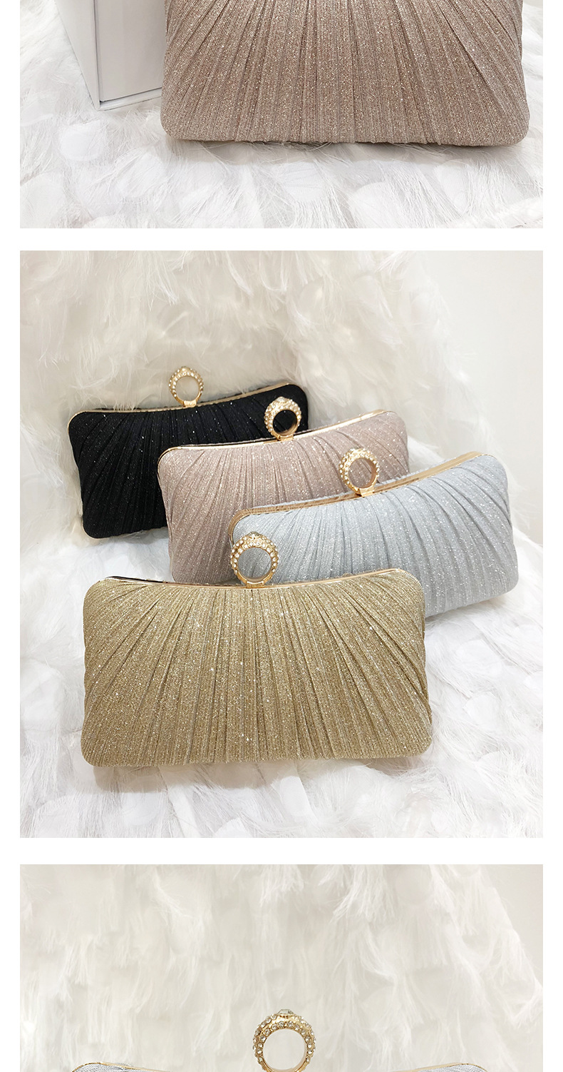 264g Weight Polyester Lining Material Lock clasp Closure Type Top Handle Strap Type Evening Bag Bags Type Daily Occasion Polyester Metal Solid Color Evening Bags