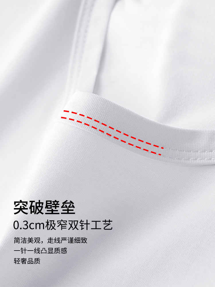 高級感のあるモダール半袖Tシャツ メンズ 2026夏新作 ハイエンドメンズ薄手アイスシルクトップス トレンドブランドメンズ