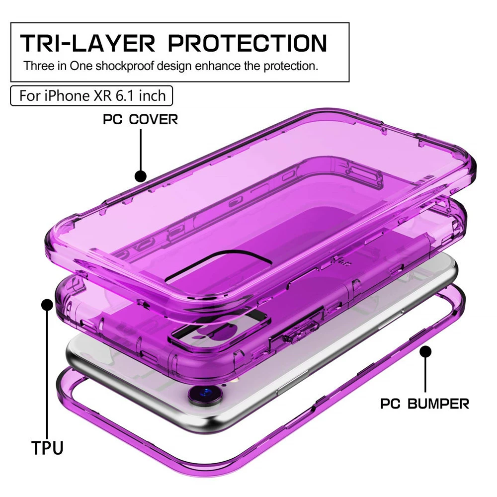Акриловый совместимый чехол pro, iPhone, три в одном, 12 Pro Max, 8 Plus