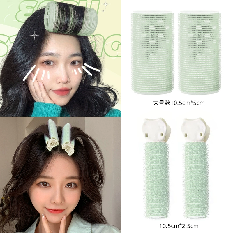 Curly big bangs, hairgrip, adds volume