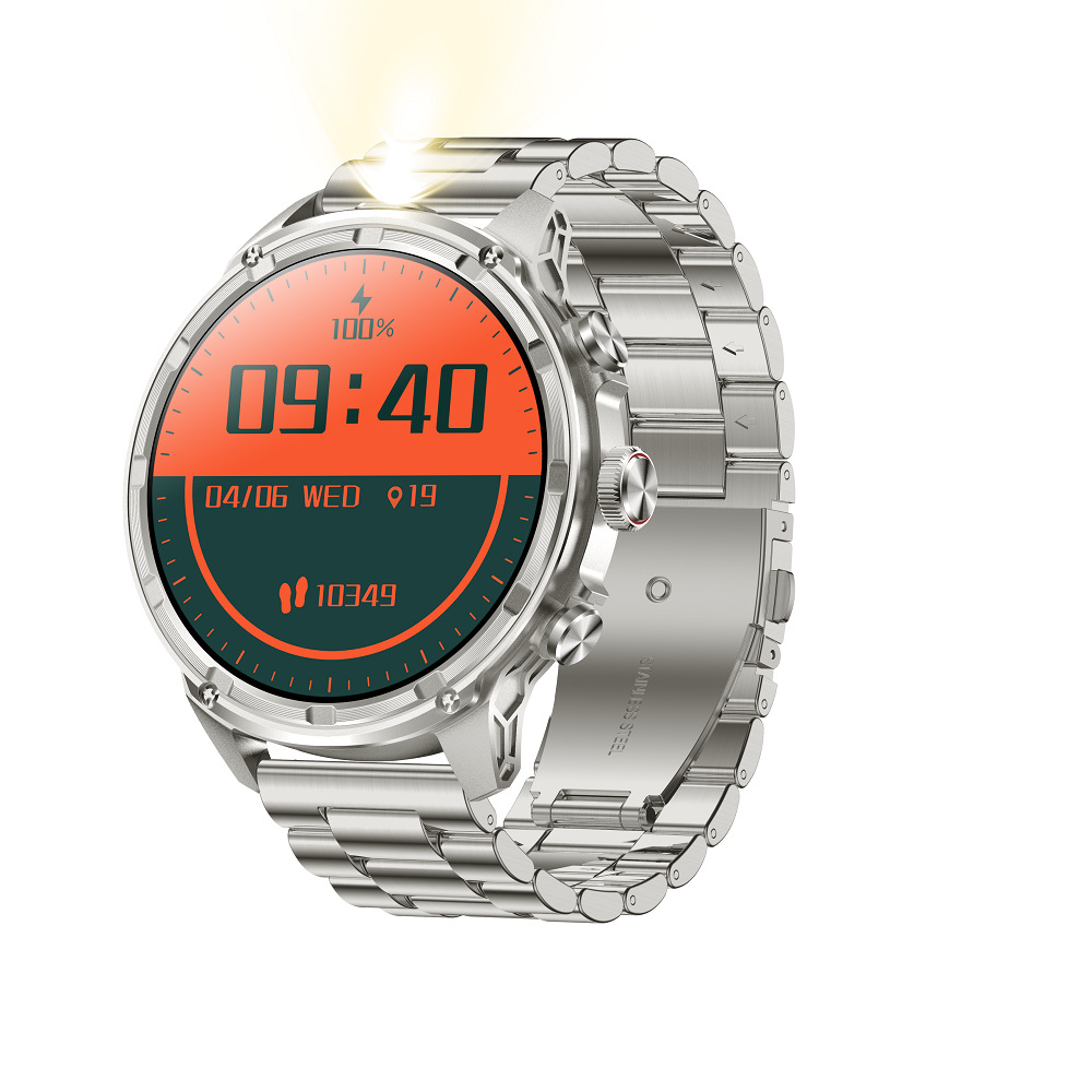 Banda de acero plateado