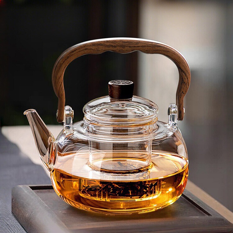 Glass Teapot for Home Use, Heat-Resistant Thickened Teapot with Handle, Suitable for Electric Ceramic Stove, Steaming and Boiling Tea Set, Water Kettle Tea Set Glass Teapot for Home Use, Heat-Resistant Thickened Teapot with Handle, Suitable for Electric Ceramic Stove, Steaming and Boiling Tea Set, Water Kettle Tea Set