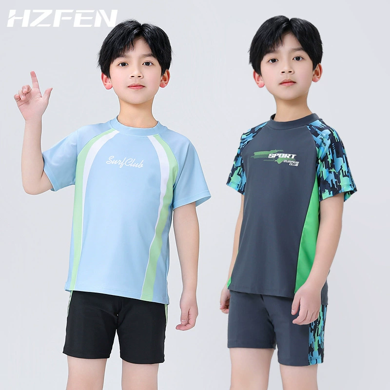 Детский купальник для мальчиков 2025 маленький мальчик средний ребенок женский ребенок детский купальник солнцезащитный крем быстродушный профессиональный купальник