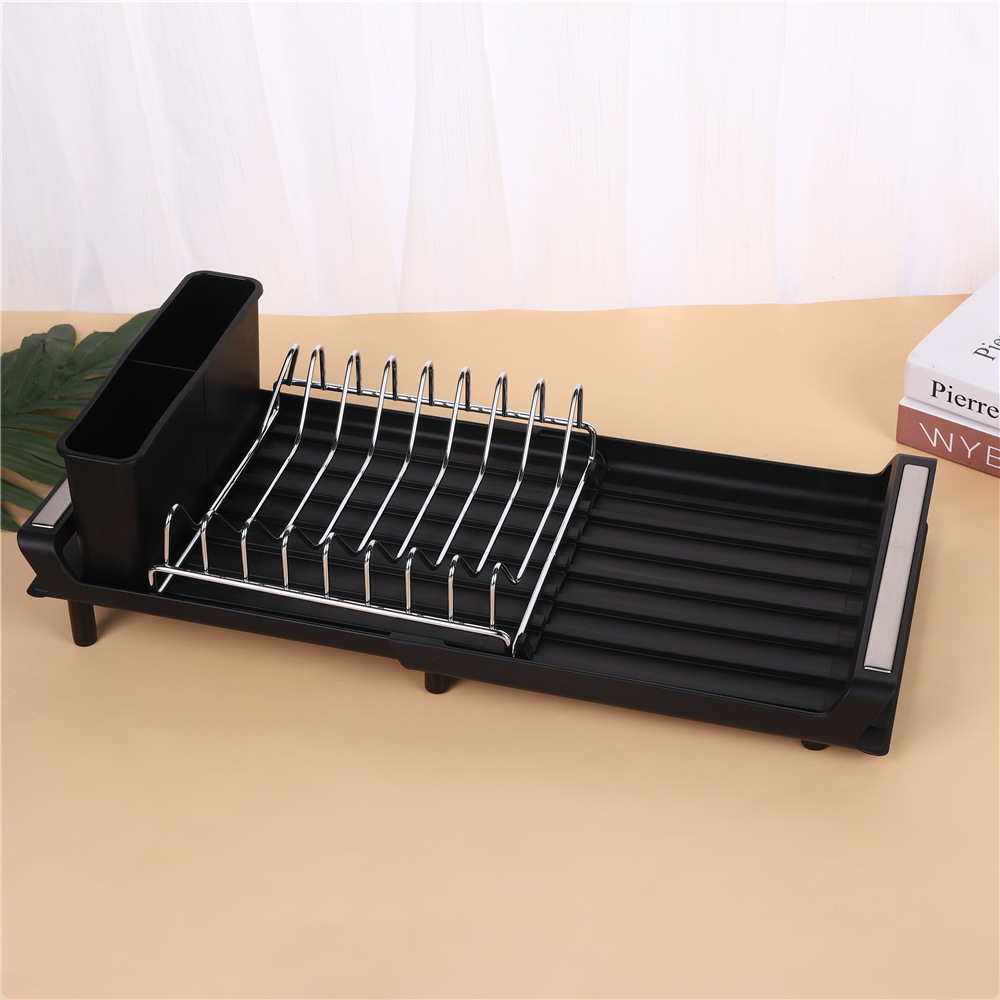 Transfronterizo estante de drenaje telescópico cocina doméstica estante de drenaje platos cuencos marco de control de agua estante de almacenamiento gadgets de cocina nuevos productos image 4