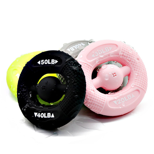 Silicone Grip Trainer with 20-50 lbs Pressure, Finger and Wrist Exercise Fitness Silicone Round Grip Ring