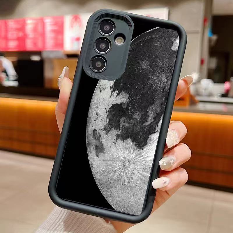 Dark Night Earth Suitable for Samsung S24 Phone Case S23 Ultra Protective Cover A54 Anti-Drop S22 Pro Soft Case Minimalist