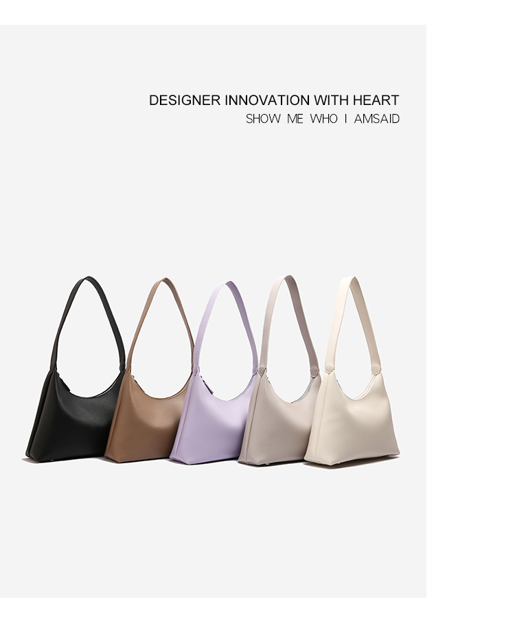 546g Weight Sewing Thread Fashion Element Zipper Closure Type Single Shoulder Strap Strap Type Underarm Bag Bags Type Holiday, Daily Occasion PU Material Women's Backpack Backpack Solid Color Pattern All Seasons Season Women's Gender Basic Style Dumpling Shape Shape Women's PU Solid Color Basic Sewing Thread Dumpling Shape Zipper Underarm Bag 1