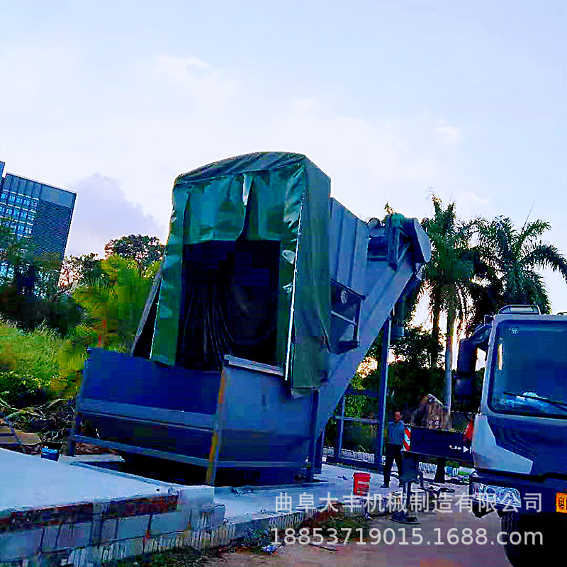 内蒙古矿粉卸车中转设备 小型集尘式粉煤灰中转站拆箱机 卸灰机