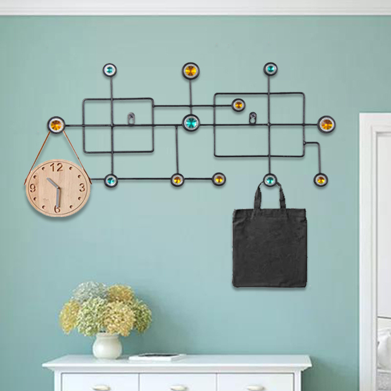 No-Drill Creative Coat Rack Hooks, Traceless Door Entryway Hooks, Storage Nails, Bedroom Wall Stickers