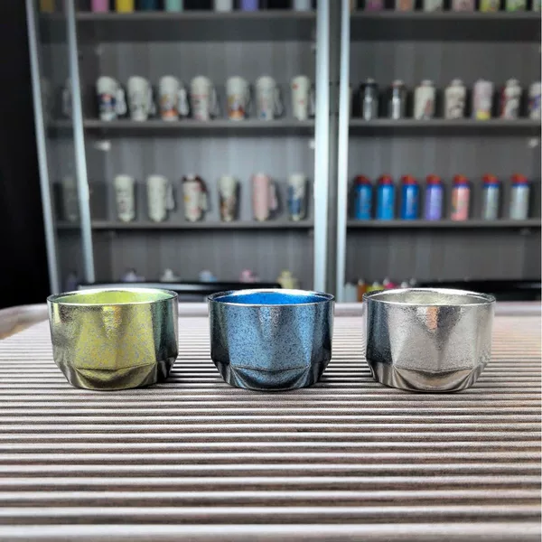 Pure titanium hexagonal creative beer cup, portable cup, office cup, business water cup, home portable titanium cup, corporate gift