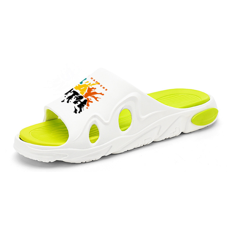 Zapatillas de moda de verano para hombres, zapatillas casuales, zapatillas de playa antideslizantes de fondo grueso para adolescentes