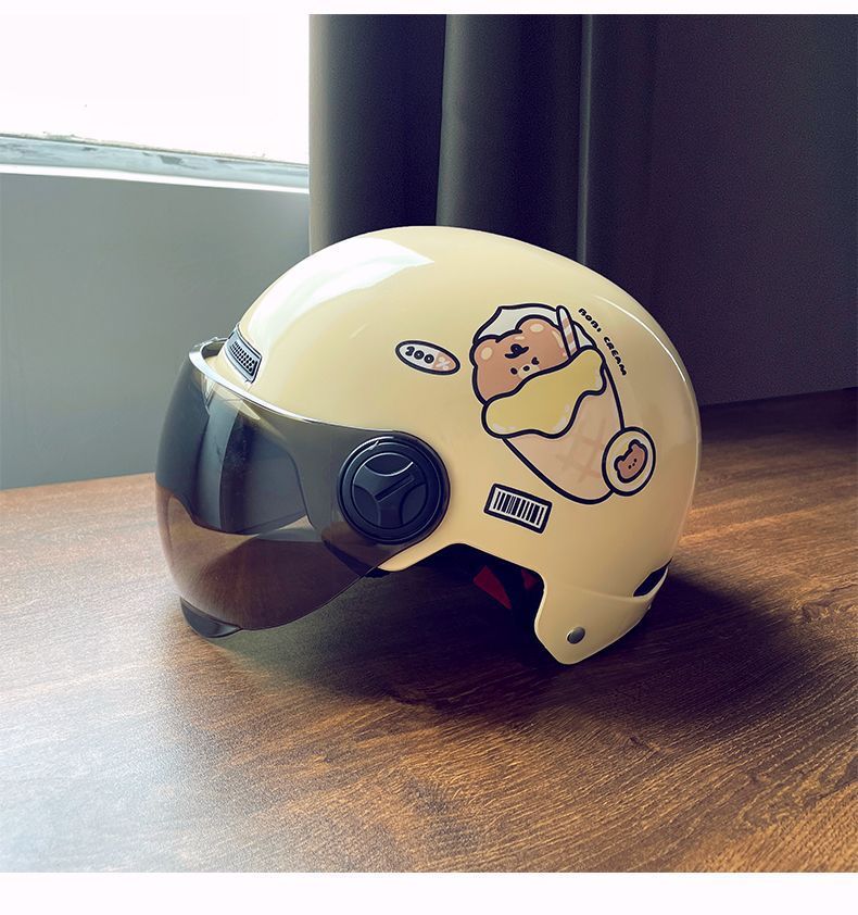 Chengye Electric Vehicle Helmet 3C Certified National Standard Ice Cream Sunscreen Half Helmet Unisex Four Seasons