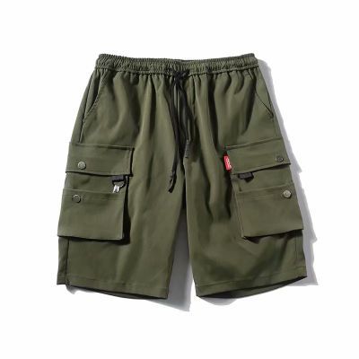 2021 verano nuevos pantalones cortos de ropa de trabajo para hombres marca de moda de estilo coreano pantalones de longitud media rectos casuales pantalones cortos entrega de una pieza