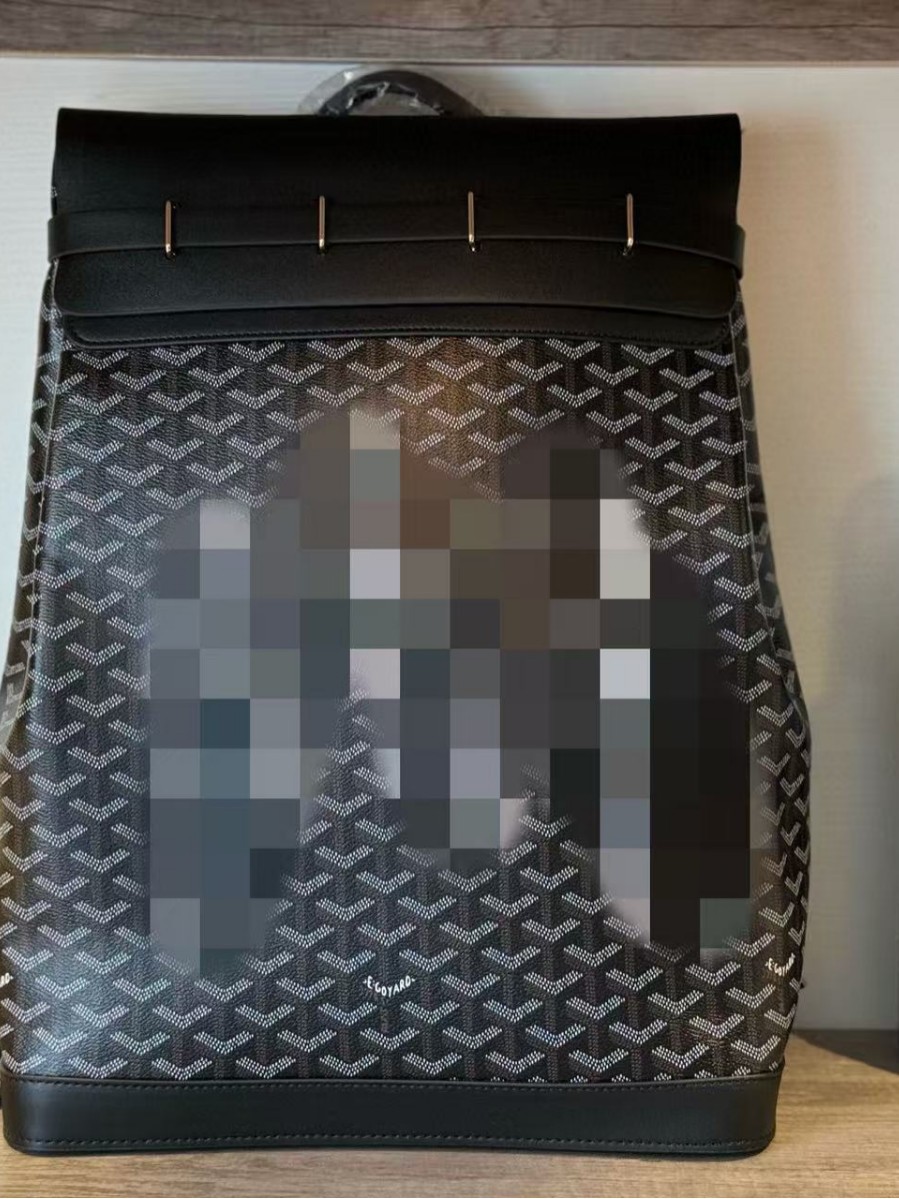 Goyard Kişi Sırt Çantası Alpin Y-Pattern Dəri Böyük Tutumlu