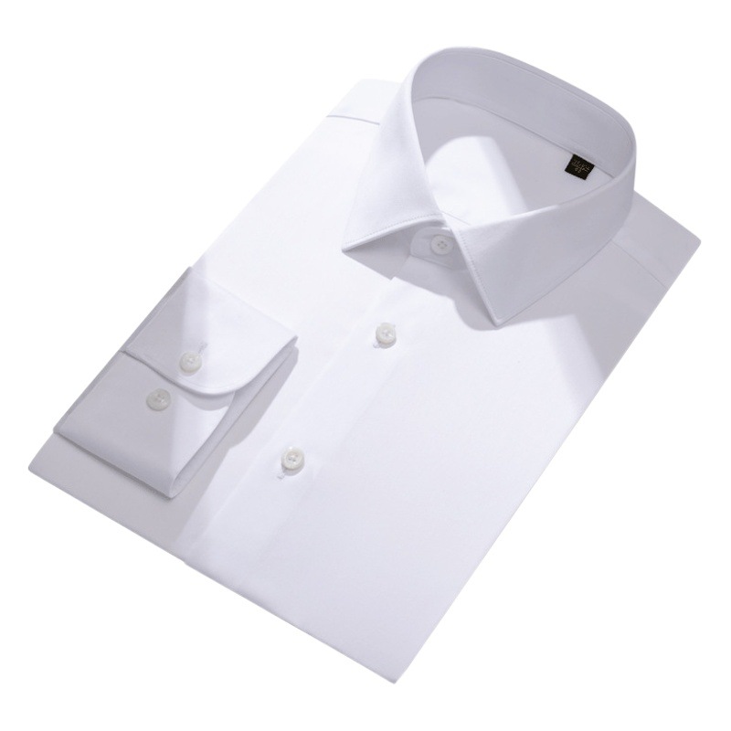 200 4-Strand Cotton DP prenda no planchar camisa de manga larga de los hombres de lujo ligero de gama alta camisa formal de los hombres de negocios