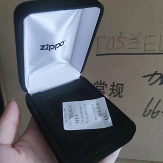 打火机盒芝宝蓝色黑色绒盒包装盒装专柜展示礼品盒子植绒盒定制
