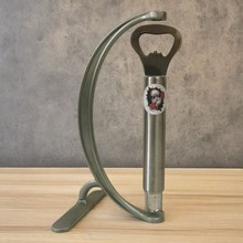 悬浮开瓶器不锈钢金属坚固耐用饮料起子橱柜摆件机械旋转多功能