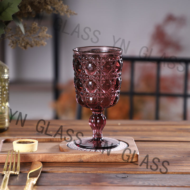 보라색 보석 와인잔 350ml