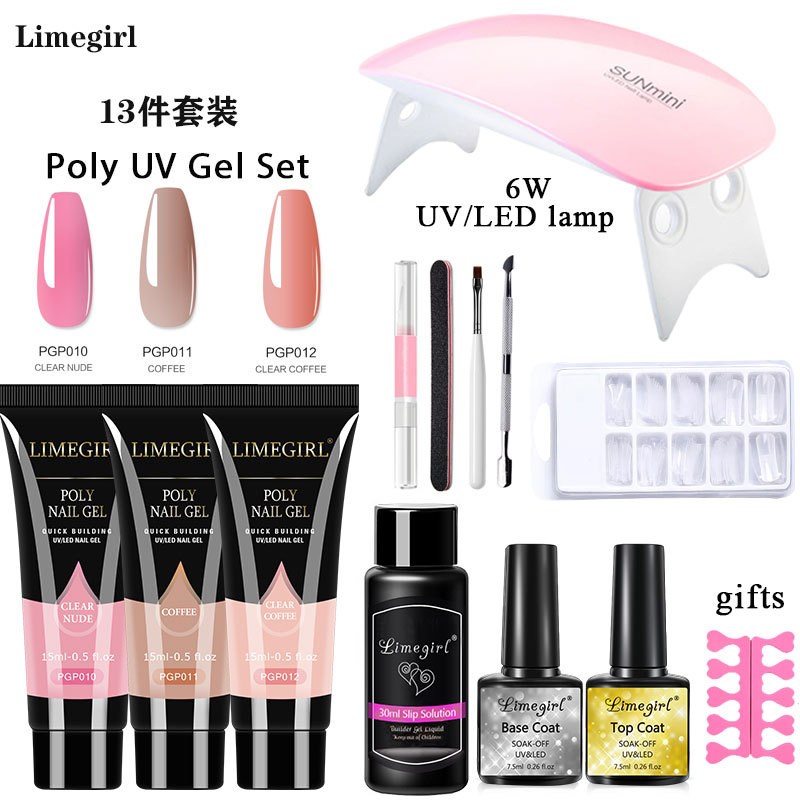 Nail Art extensión pegamento traje cristal rápido uñas extensión gel UV fototerapia pegamento uñas arte lámpara LED en stock suministro