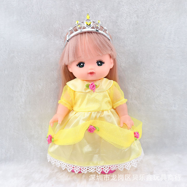 Milu muñeca poco Merlot princesa vestido Belle vestido de la princesa accesorios de la muñeca chica jugar casa juguete fábrica lote