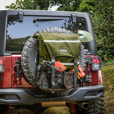 Spare wheel cover tire cover tool storage