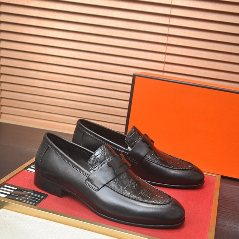 European and American Style Genuine Leather Wedding Trendy Slip-On Shoes, Cowhide Men's Business Casual Leather Shoes