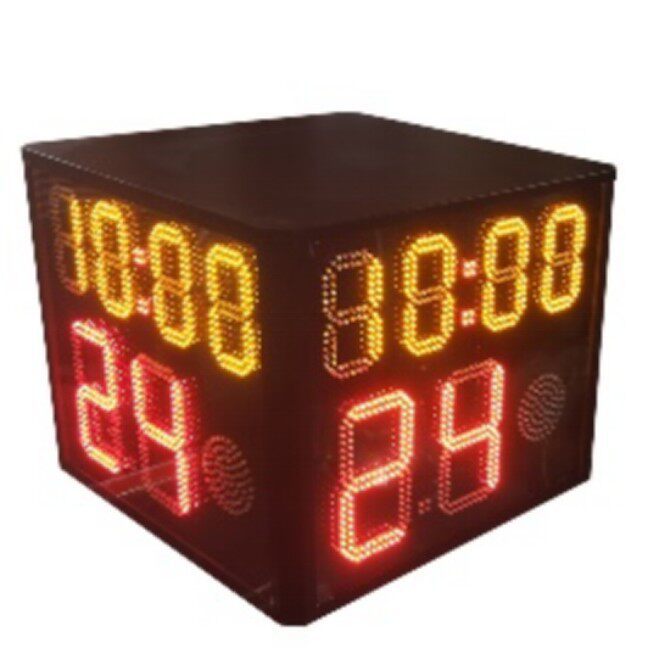 Basketball 24-Second Timer Wireless Basketball Game Led Electronic Display Screen with Four-Sided Display Basketball Timer