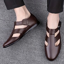 H 40184 Men's Hollow Toe Formal Sandals ��ʿ��ƤЬ