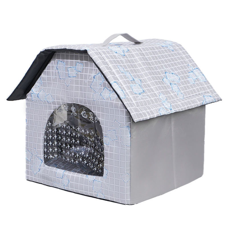 Nido arqueado para gatos Nido fresco de verano Nido plegable para gatos Casa con aire acondicionado para gatos Artefactos de enfriamiento Casa para perros y gatos Nido de hielo