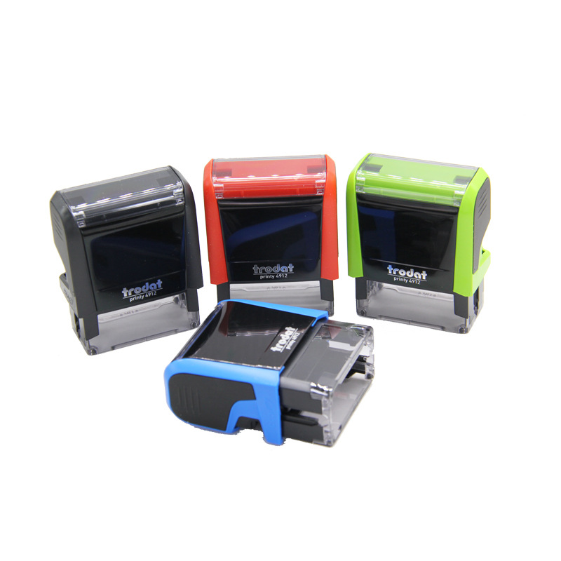 Material de sello de tinta de retorno de varios colores al por mayor de la serie 4912 material de sello rectangular volteado carcasa de color