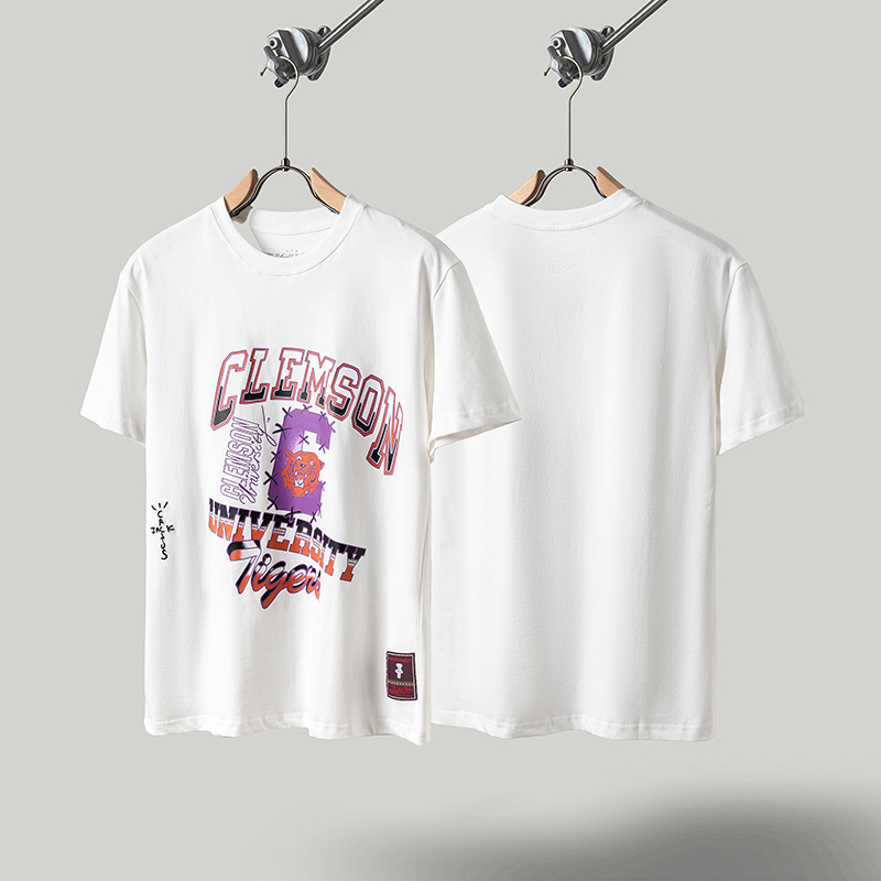 Travis de manga corta M mark Scott pequeño pato amarillo cactus relámpago rap tour TS pareja conjunta camiseta de hip-hop