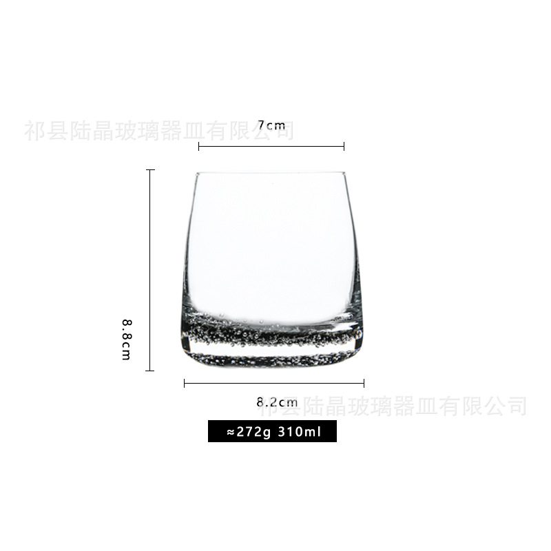 Ahumado gris burbuja boca taza cuerpo completo burbuja vidrio cueva taza recta vidrio boca taza hogar vidrio taza de agua