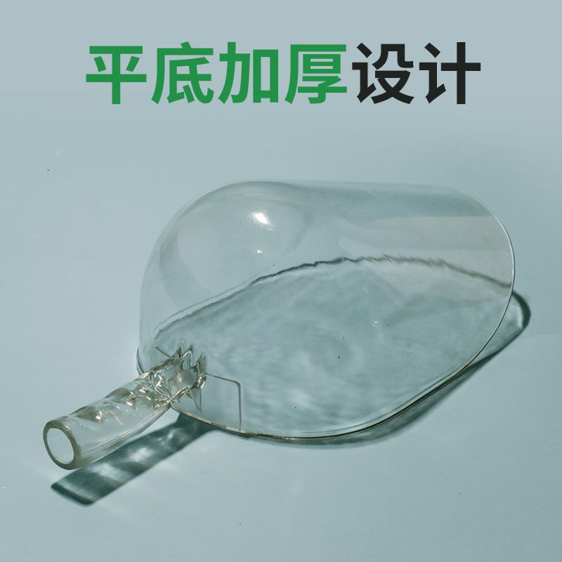 Fábrica al por mayor pala de alimentación de acero al carbono para la cría de pollo ganado ovejas alimentación cuchara material de cerdo espesa pala de material transparente