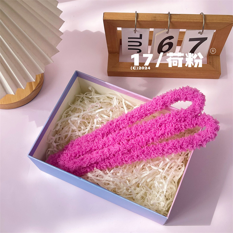 15mm扭扭棒小狗手工diy材料毛绒线毛条网红玩偶超密绒羊毛扭扭棒