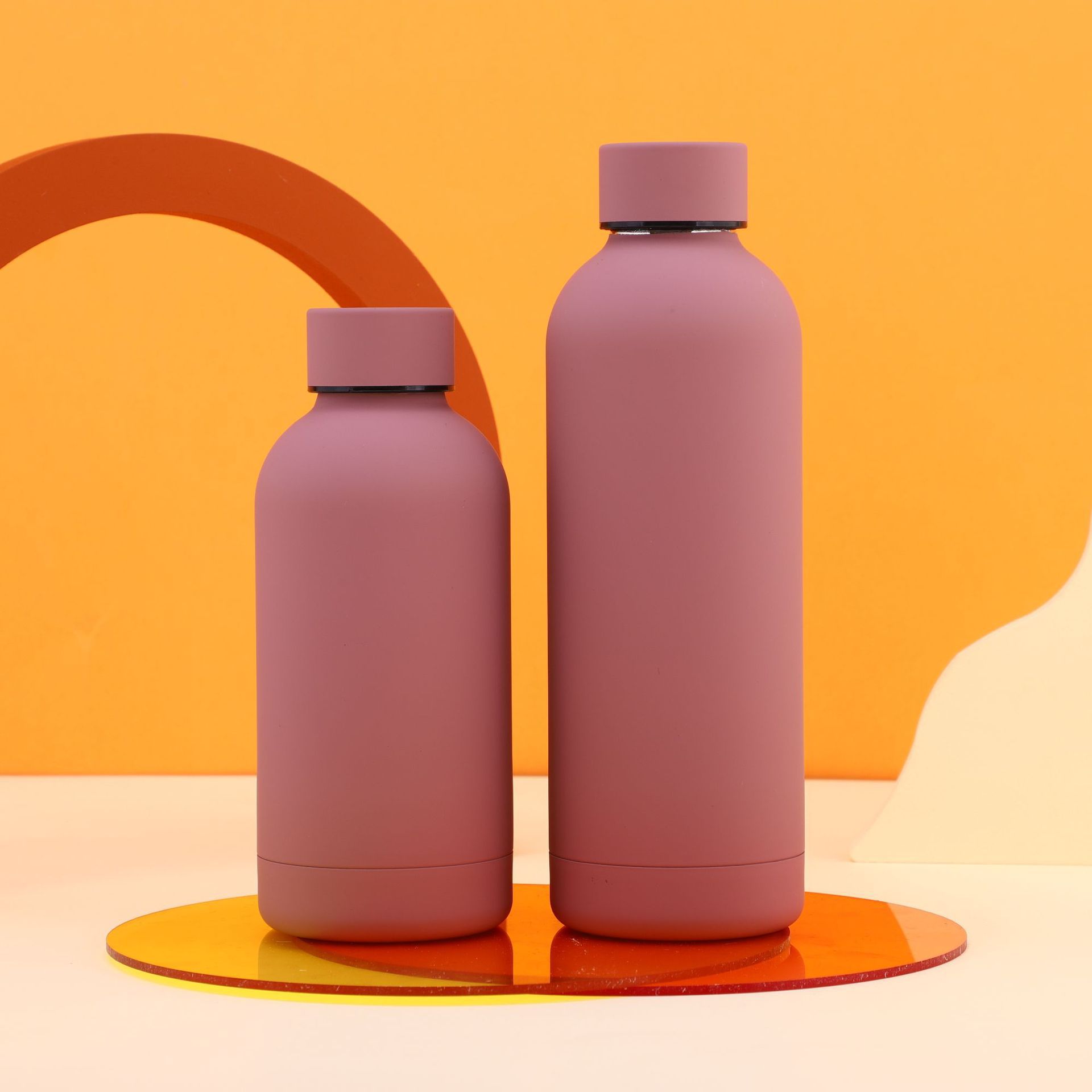 De alto aspecto de acero inoxidable 304 mini termo taza de gran capacidad pequeña boca olla hembra estudiante al aire libre deportes portátiles botella de agua