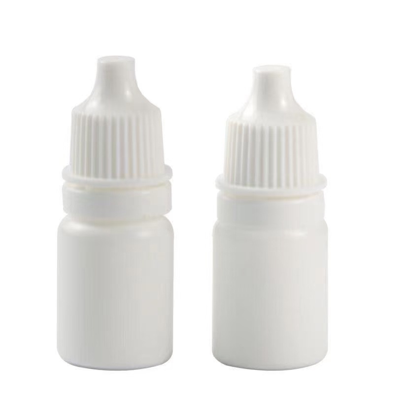 Botella de plástico de gotas oculares blancas para evitar la luz botella de muestra de embalaje botella de muestra botella de embalaje botella de medicina ocular botella de líquido de cuidado ocular botella vacía image 3