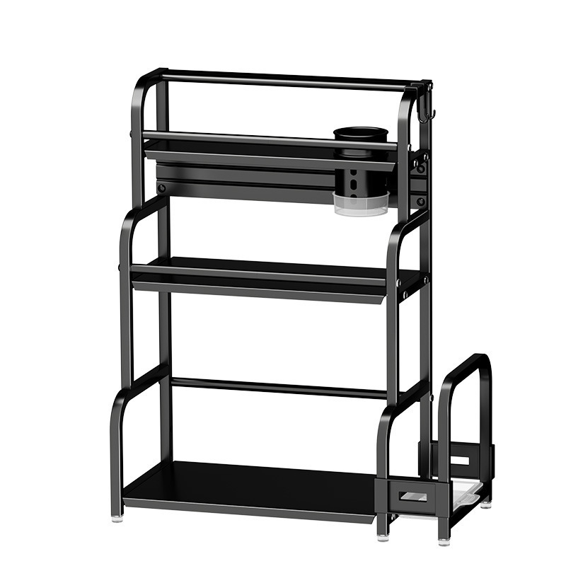 Estante de almacenamiento de condimentos de cocina palillos cuchillo tablero de corte de mesa multifuncional sal condimento lata de almacenamiento de almacenamiento image 5