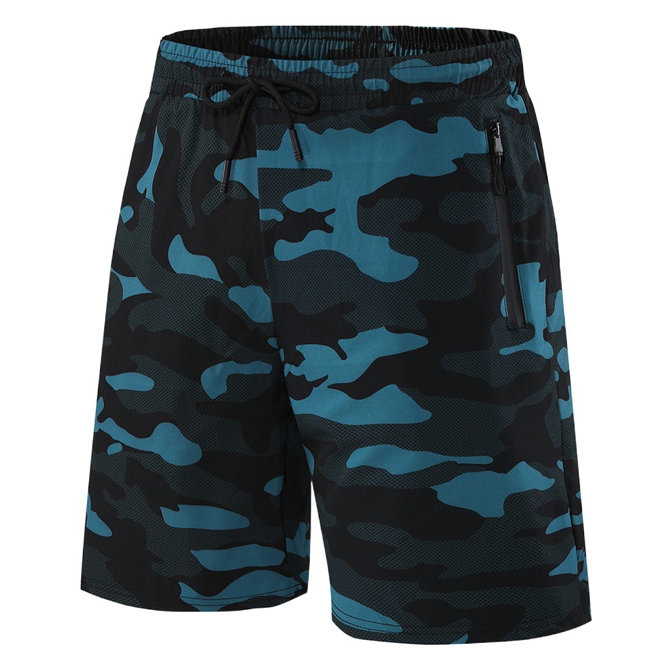 Deportes de verano para hombres que ejecutan pantalones cortos de secado rápido fitness quinto pantalones tejidos elásticos de cuatro lados Procesamiento de comercio exterior pantalones cortos Casuales