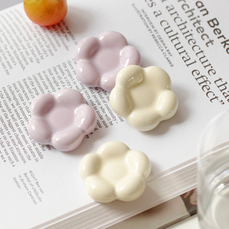 Ins estilo simple hogar palillos de cerámica titular palillos fregona titular mesa de comedor palillos almohada cuchara fregona sopa titular