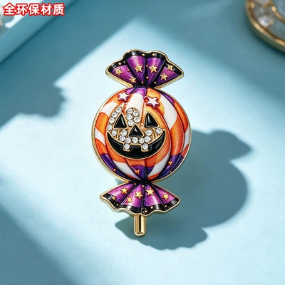 Yaxa sancaqları striped candy-shaped, diamond-embellished enamel