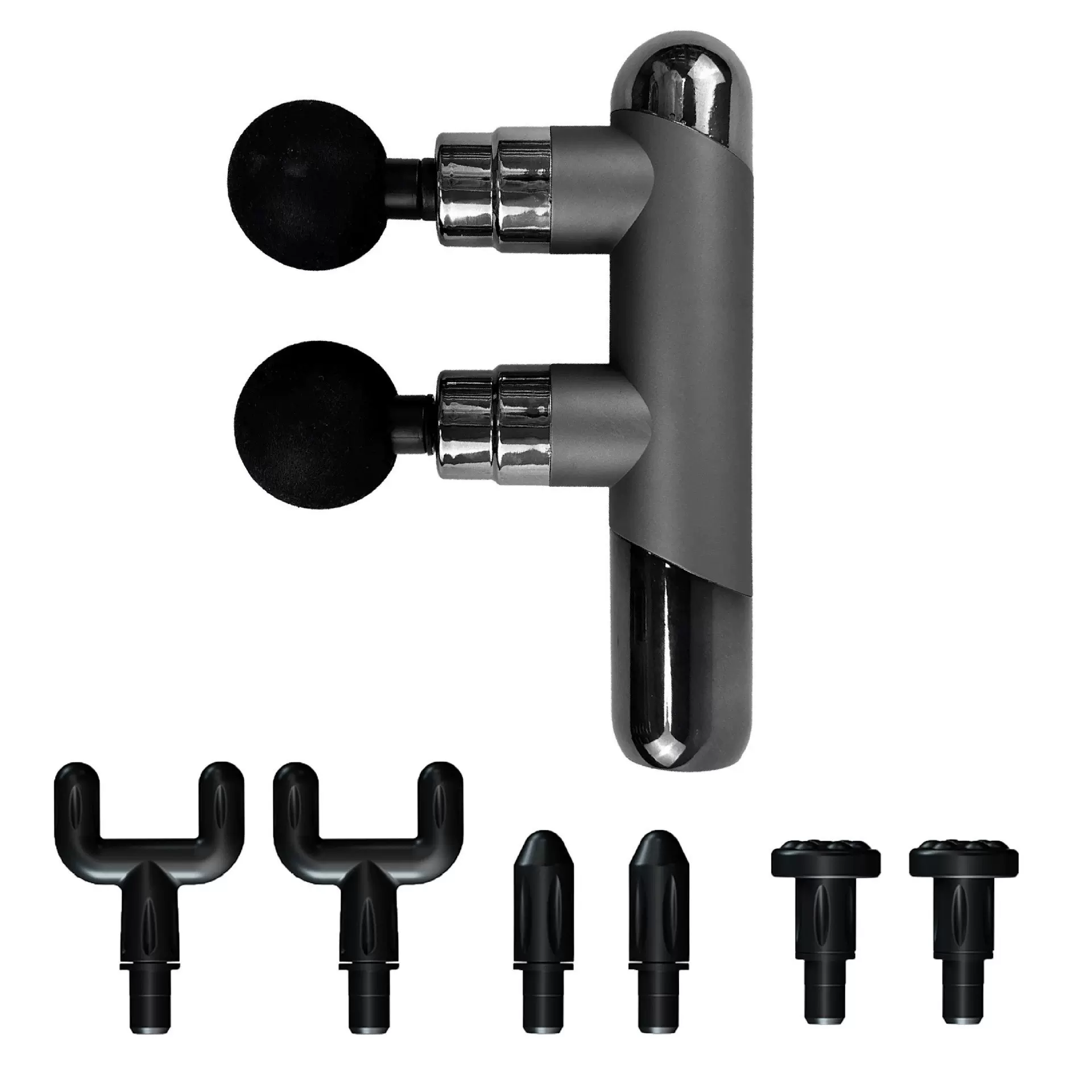 跨境双头筋膜枪肌肉按摩器肌膜多功能放松震动健身电动