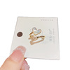 Cute advanced one size fashionable ring, trend jewelry, accessory, high-quality style, light luxury style