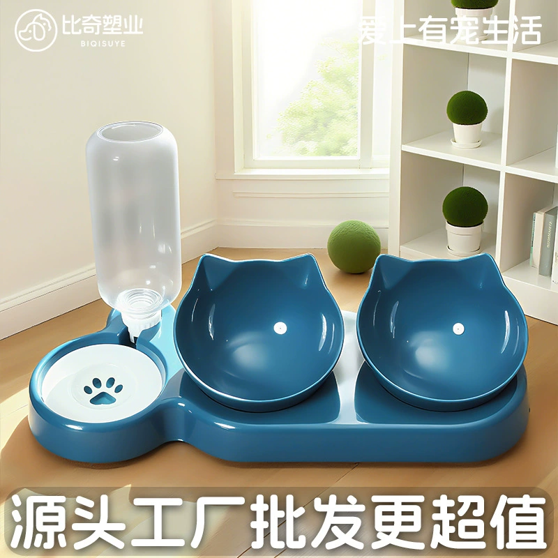 Индивидуальная миска для питомца, анти-влажность для кошек, автоматическая поилка, кормушка, устойчивая миска для еды, миска для собак оптом.